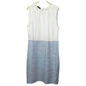 Carlisle Collection Brook Tweed Silk Linen With Ivory Bodice Dress Size 12